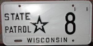 Plate from 1955 to 1989